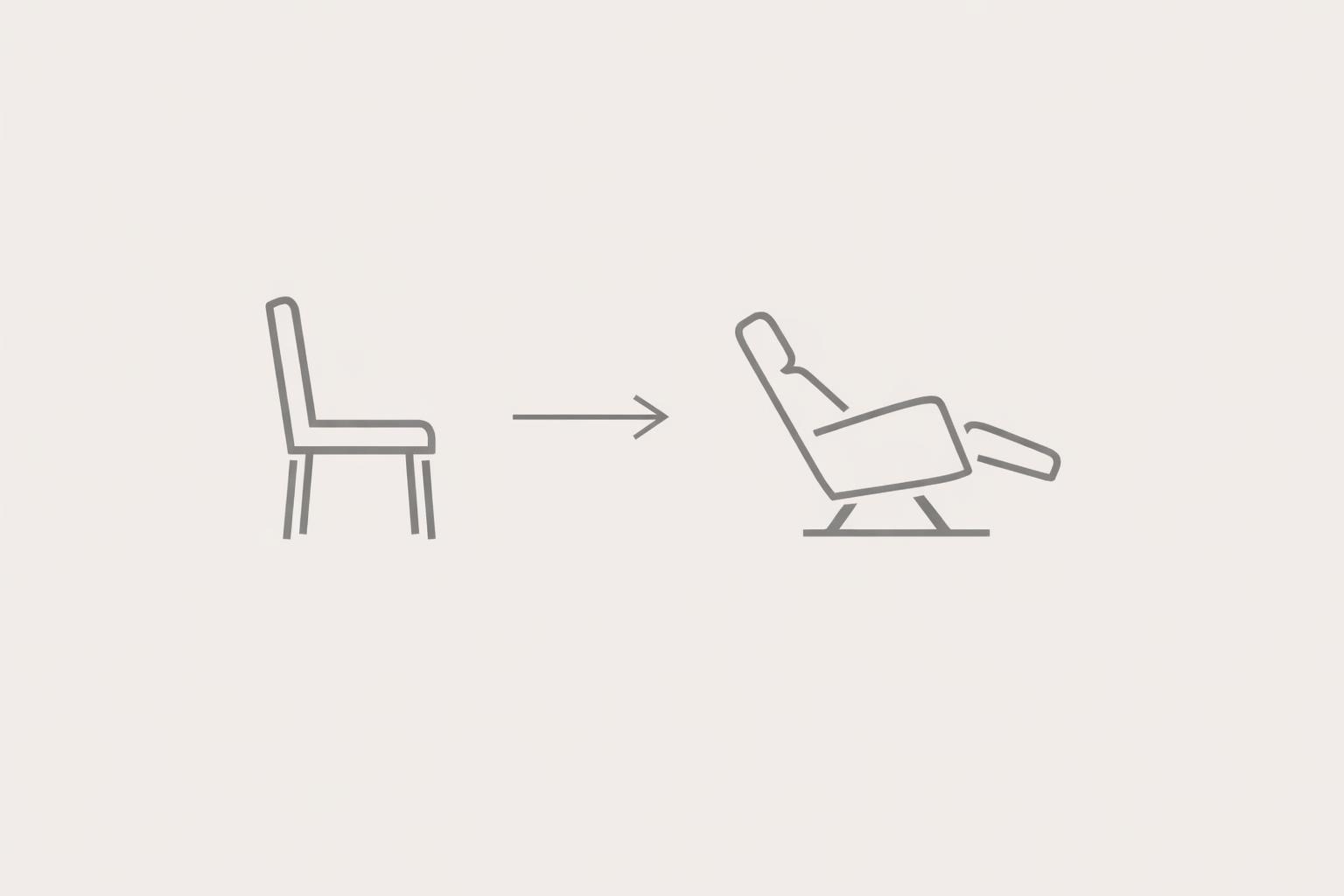 illustration of upright posture recommended after botox injections