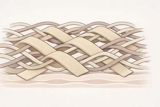 abstract woven fiber illustration representing collagen and elastin remodeling