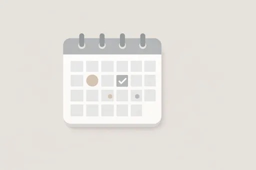calendar icon graphic representing a microneedling treatment series over time