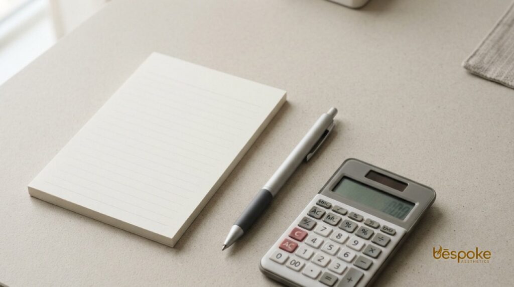 semaglutide vs tirzepatide compared through a calm editorial planning flat lay
