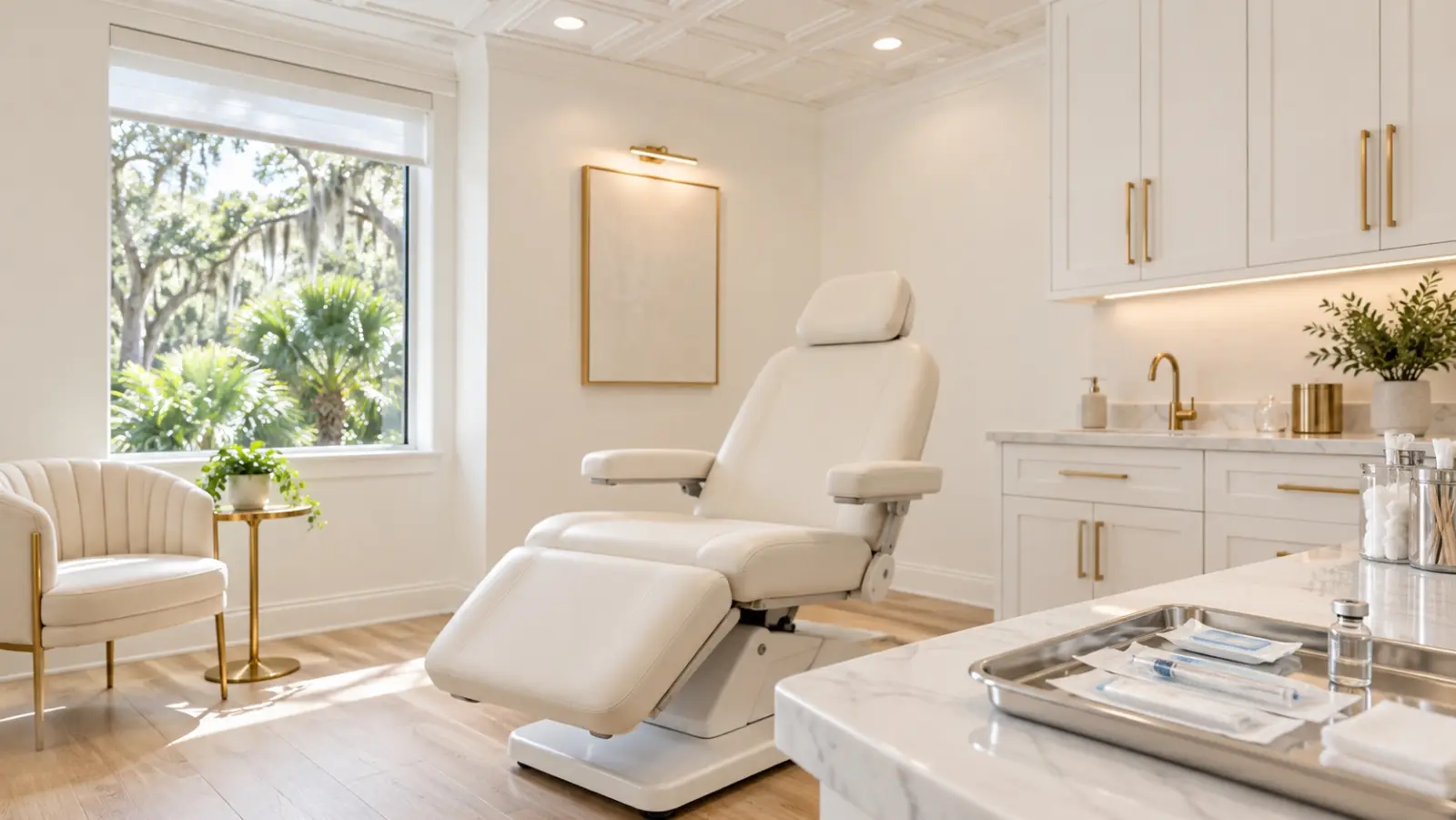 Private treatment room at Bespoke Aesthetics in Gainesville, FL